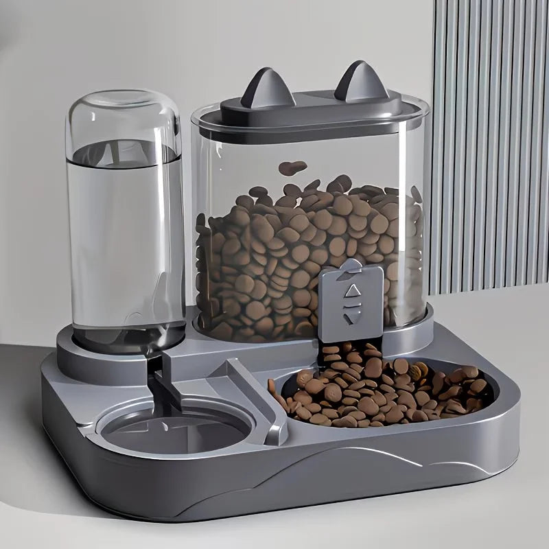 Distributeur 2-en-1 pour animaux — Nourriture & Eau