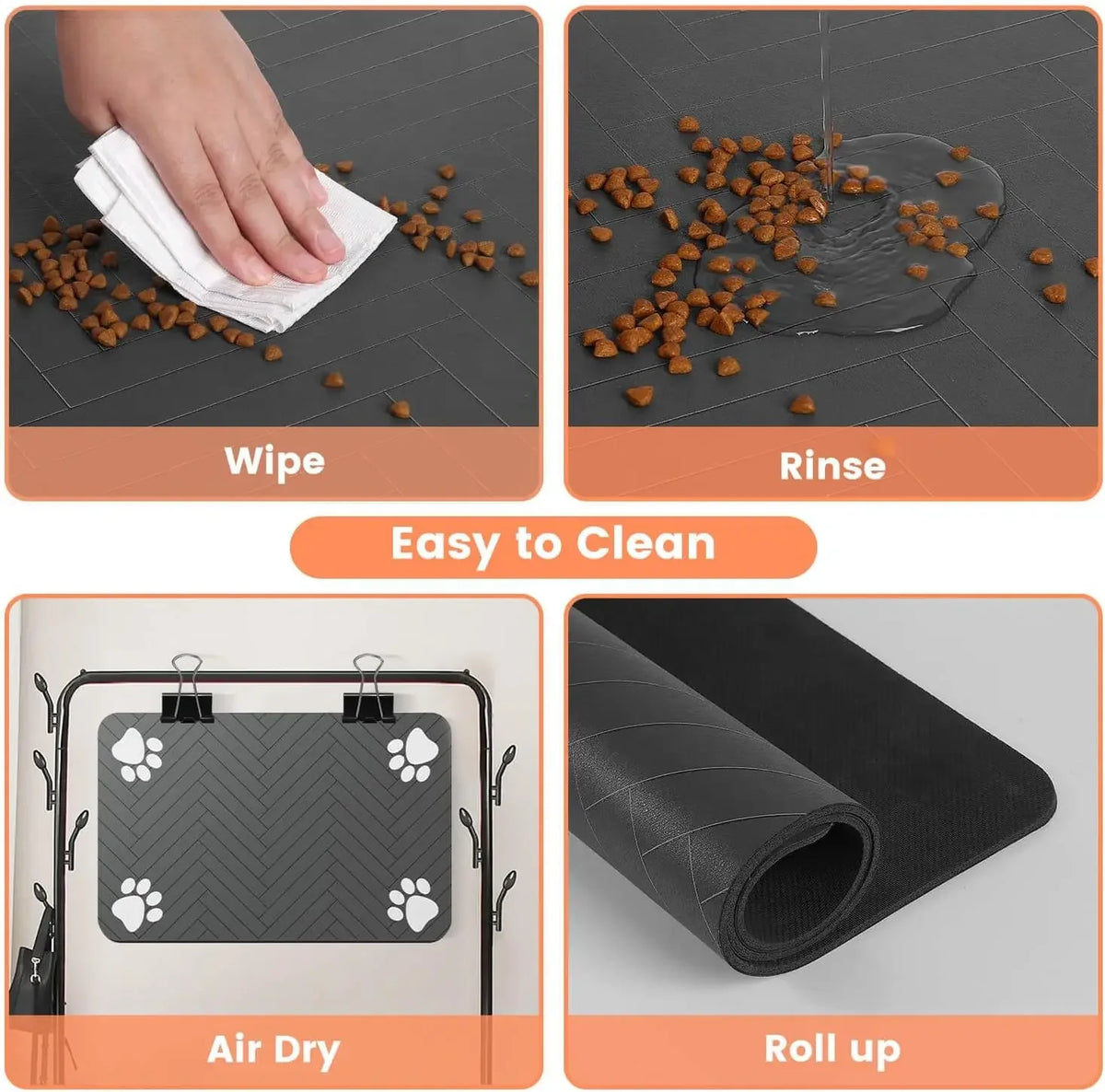 Tapis anti-dégât absorbant pour gamelle