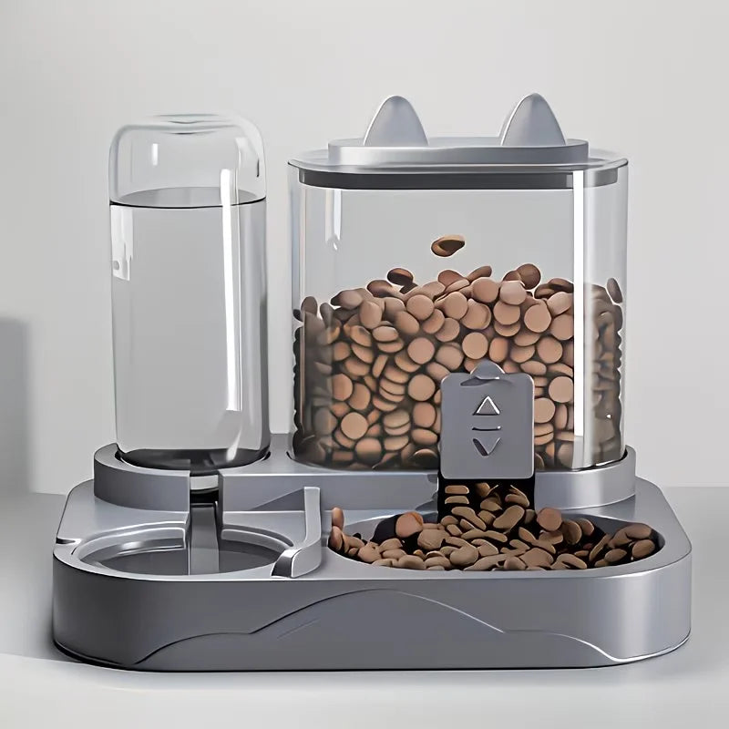 Distributeur 2-en-1 pour animaux — Nourriture & Eau