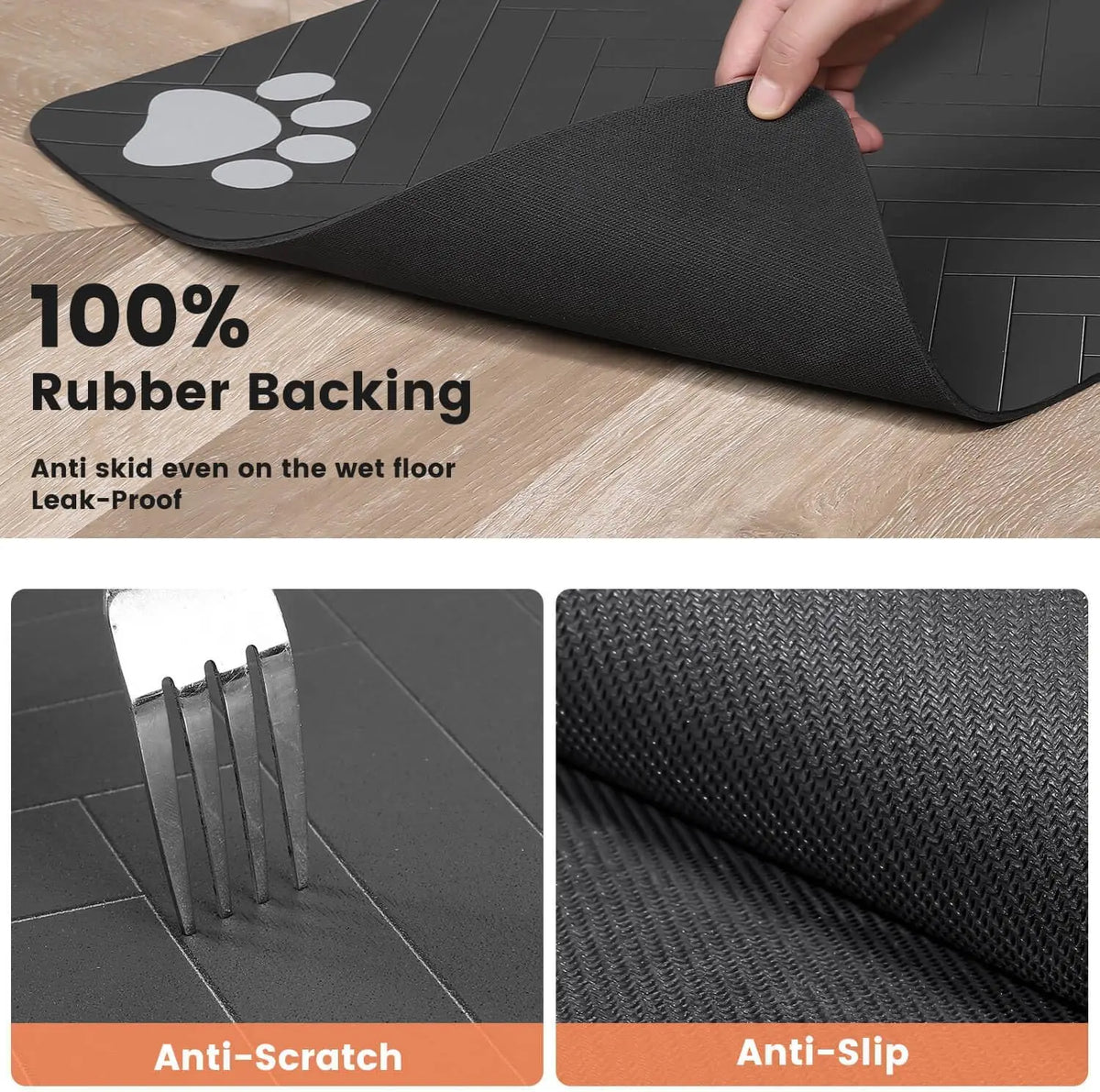 Tapis anti-dégât absorbant pour gamelle
