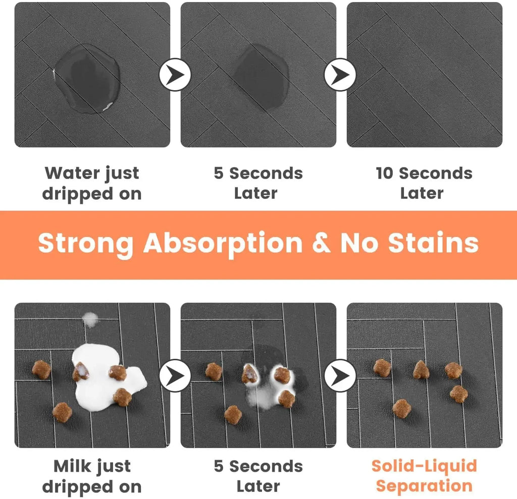 Tapis anti-dégât absorbant pour gamelle